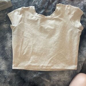 Beige Women's Top